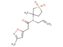 N-allyl-N-(3-methyl-1,1-dioxidotetrahydro-3-thienyl)-2-(3-methylisoxazol-5-yl)acetamide