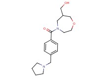 {4-[4-(pyrrolidin-1-ylmethyl)benzoyl]-1,4-oxazepan-6-yl}methanol