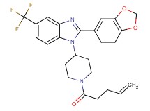 2-(1,3-benzodioxol-5-yl)-1-[1-(4-pentenoyl)-4-piperidinyl]-5-(trifluoromethyl)-1H-benzimidazole