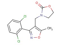 3-{[3-(2,6-dichlorophenyl)-5-methylisoxazol-4-yl]methyl}-1,3-oxazolidin-2-one