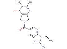 6-[(2-amino-3-ethyl-3H-imidazo[4,5-b]pyridin-6-yl)carbonyl]-2,3-dimethyl-3,5,6,7-tetrahydro-4H-pyrrolo[3,4-d]pyrimidin-4-one