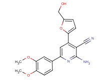 2-amino-6-(3,4-dimethoxyphenyl)-4-[5-(hydroxymethyl)-2-furyl]nicotinonitrile