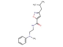 3-isobutyl-N-{2-[methyl(phenyl)amino]ethyl}-5-isoxazolecarboxamide
