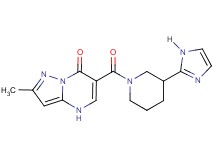 6-{[3-(1H-imidazol-2-yl)-1-piperidinyl]carbonyl}-2-methylpyrazolo[1,5-a]pyrimidin-7(4H)-one