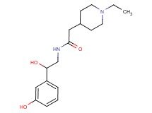 2-(1-ethylpiperidin-4-yl)-N-[2-hydroxy-2-(3-hydroxyphenyl)ethyl]acetamide