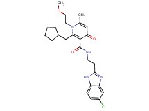 N-[2-(5-chloro-1H-benzimidazol-2-yl)ethyl]-2-(cyclopentylmethyl)-1-(2-methoxyethyl)-6-methyl-4-oxo-1,4-dihydro-3-pyridinecarboxamide