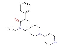 2-ethyl-4-phenyl-9-(4-piperidinyl)-2,9-diazaspiro[5.5]undecan-3-one dihydrochloride