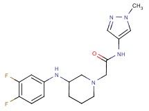 2-{3-[(3,4-difluorophenyl)amino]-1-piperidinyl}-N-(1-methyl-1H-pyrazol-4-yl)acetamide