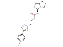 4-[5-(4-fluorophenyl)-2H-tetrazol-2-yl]-N-[(1S*,3aS*,6aS*)-octahydropentalen-1-yl]butanamide