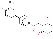 3-{2-[(3-endo)-3-(4-fluoro-3-methylphenyl)-8-azabicyclo[3.2.1]oct-8-yl]-2-oxoethyl}dihydropyrimidine-2,4(1H,3H)-dione