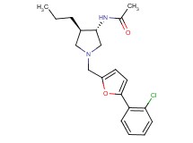 N-((3S*,4R*)-1-{[5-(2-chlorophenyl)-2-furyl]methyl}-4-propyl-3-pyrrolidinyl)acetamide