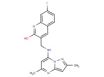 3-{[(2,5-dimethylpyrazolo[1,5-a]pyrimidin-7-yl)amino]methyl}-7-fluoro-2-quinolinol