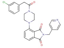 4-{4-[(3-chlorophenyl)acetyl]-1-piperazinyl}-2-(4-pyridinylmethyl)-1H-isoindole-1,3(2H)-dione