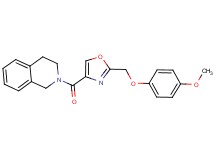 2-({2-[(4-methoxyphenoxy)methyl]-1,3-oxazol-4-yl}carbonyl)-1,2,3,4-tetrahydroisoquinoline