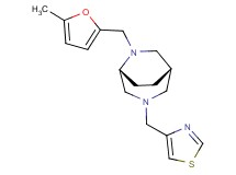 (1S*,5R*)-6-[(5-methyl-2-furyl)methyl]-3-(1,3-thiazol-4-ylmethyl)-3,6-diazabicyclo[3.2.2]nonane