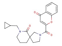 7-(cyclopropylmethyl)-2-[(4-oxo-4H-chromen-2-yl)carbonyl]-2,7-diazaspiro[4.5]decan-6-one