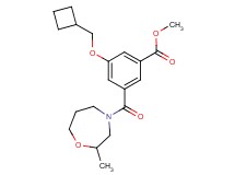 methyl 3-(cyclobutylmethoxy)-5-[(2-methyl-1,4-oxazepan-4-yl)carbonyl]benzoate