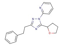 2-[3-(2-phenylethyl)-5-(tetrahydrofuran-2-yl)-1H-1,2,4-triazol-1-yl]pyridine
