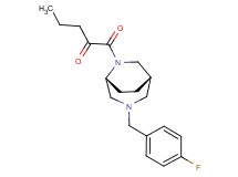 1-[(1S*,5R*)-3-(4-fluorobenzyl)-3,6-diazabicyclo[3.2.2]non-6-yl]-1-oxo-2-pentanone