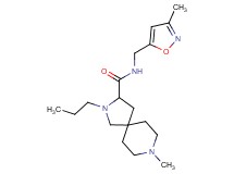 8-methyl-N-[(3-methyl-5-isoxazolyl)methyl]-2-propyl-2,8-diazaspiro[4.5]decane-3-carboxamide