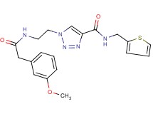 1-(2-{[(3-methoxyphenyl)acetyl]amino}ethyl)-N-(2-thienylmethyl)-1H-1,2,3-triazole-4-carboxamide