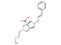 (3aS*,6aS*)-2-(2-methoxyethyl)-5-[(2E)-3-phenylprop-2-en-1-yl]hexahydropyrrolo[3,4-c]pyrrole-3a(1H)-carboxylic acid