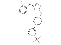 1-{[3-(2-fluorobenzyl)-1,2,4-oxadiazol-5-yl]methyl}-4-[3-(trifluoromethyl)phenyl]piperazine