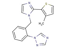1-(2-{[2-(3-methyl-2-thienyl)-1H-imidazol-1-yl]methyl}phenyl)-1H-1,2,4-triazole