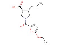 (3S*,4S*)-1-(5-ethoxy-2-furoyl)-4-propyl-3-pyrrolidinecarboxylic acid