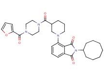 2-cyclooctyl-4-(3-{[4-(2-furoyl)-1-piperazinyl]carbonyl}-1-piperidinyl)-1H-isoindole-1,3(2H)-dione