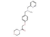 N-methyl-1-[4-(2-morpholin-4-yl-2-oxoethoxy)phenyl]-N-(pyridin-2-ylmethyl)methanamine