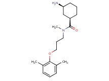 (1R*,3S*)-3-amino-N-[3-(2,6-dimethylphenoxy)propyl]-N-methylcyclohexanecarboxamide