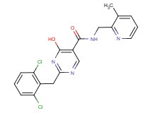 2-(2,6-dichlorobenzyl)-4-hydroxy-N-[(3-methylpyridin-2-yl)methyl]pyrimidine-5-carboxamide