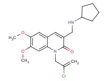 1-(2-chloro-2-propen-1-yl)-3-[(cyclopentylamino)methyl]-6,7-dimethoxy-2(1H)-quinolinone