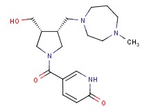 5-({(3R*,4R*)-3-(hydroxymethyl)-4-[(4-methyl-1,4-diazepan-1-yl)methyl]-1-pyrrolidinyl}carbonyl)-2(1H)-pyridinone