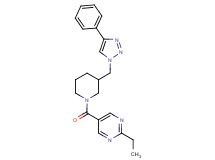 2-ethyl-5-({3-[(4-phenyl-1H-1,2,3-triazol-1-yl)methyl]piperidin-1-yl}carbonyl)pyrimidine