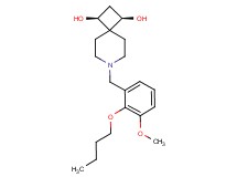 (1R*,3S*)-7-(2-butoxy-3-methoxybenzyl)-7-azaspiro[3.5]nonane-1,3-diol