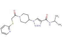 N-isopropyl-1-{1-[(2-pyridinylthio)acetyl]-4-piperidinyl}-1H-1,2,3-triazole-4-carboxamide