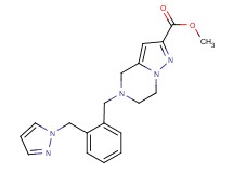 methyl 5-[2-(1H-pyrazol-1-ylmethyl)benzyl]-4,5,6,7-tetrahydropyrazolo[1,5-a]pyrazine-2-carboxylate