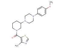 1-(4-methoxyphenyl)-4-{1-[(4-methyl-1,3-thiazol-5-yl)carbonyl]-3-piperidinyl}piperazine