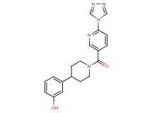 3-(1-{[6-(4H-1,2,4-triazol-4-yl)pyridin-3-yl]carbonyl}piperidin-4-yl)phenol
