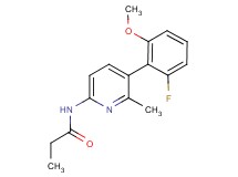 N-[5-(2-fluoro-6-methoxyphenyl)-6-methylpyridin-2-yl]propanamide