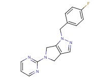 1-(4-fluorobenzyl)-5-pyrimidin-2-yl-1,4,5,6-tetrahydropyrrolo[3,4-c]pyrazole