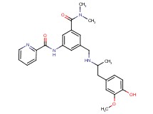 N-[3-[(dimethylamino)carbonyl]-5-({[2-(4-hydroxy-3-methoxyphenyl)-1-methylethyl]amino}methyl)phenyl]-2-pyridinecarboxamide