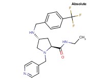 (4R)-N-ethyl-1-(4-pyridinylmethyl)-4-{[4-(trifluoromethyl)benzyl]amino}-L-prolinamide