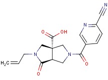(3aR*,6aS*)-2-allyl-5-[(6-cyanopyridin-3-yl)carbonyl]-1-oxohexahydropyrrolo[3,4-c]pyrrole-3a(1H)-carboxylic acid