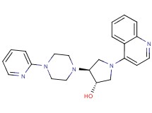 (3S*,4S*)-4-[4-(2-pyridinyl)-1-piperazinyl]-1-(4-quinolinyl)-3-pyrrolidinol