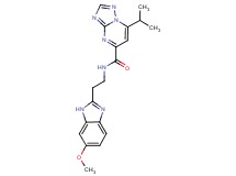 7-isopropyl-N-[2-(6-methoxy-1H-benzimidazol-2-yl)ethyl][1,2,4]triazolo[1,5-a]pyrimidine-5-carboxamide