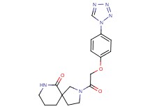 2-{[4-(1H-tetrazol-1-yl)phenoxy]acetyl}-2,7-diazaspiro[4.5]decan-6-one