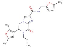 7-allyl-6-(2,5-dimethyl-3-furyl)-N-[(5-methyl-2-furyl)methyl]-8-oxo-7,8-dihydroimidazo[1,2-a]pyrazine-2-carboxamide